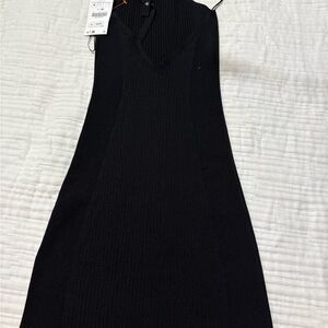 Zara Elegant Black Mini Dress
